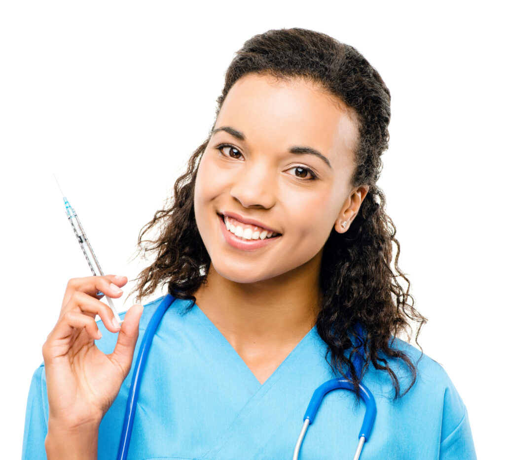 Registered Nurse (RN) - Telemetry (Tele) 1 Healthcare professional holding a syringe.