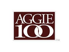 Aggie 100 logo with rings