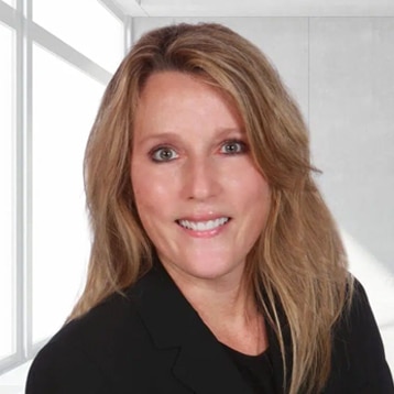 Woman with long blonde hair